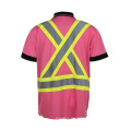 Reflektierende Polo-Shirt Hohe Sichtbarkeit 100% Polyester Sicherheit Traffic Bekleidung